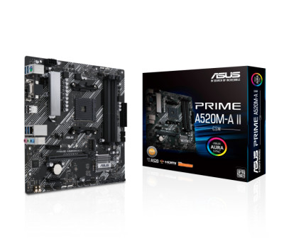 Мат.плата AM4 (A520) Asus PRIME A520M-A II/ CSM, MicroATX Мат.плата AM4 (A520) Asus PRIME A520M-A II/ CSM, MicroATX