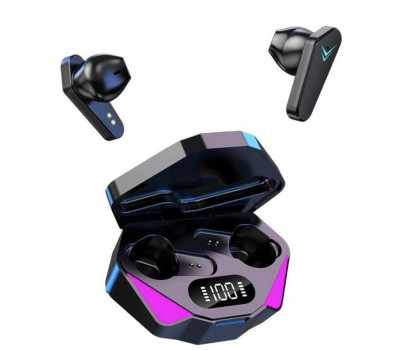 Наушники TWS X15 wireless, Bluetooth, Black, зарядный кейс с подсветкой, кабель Type-C Наушники TWS X15 wireless, Bluetooth, Black, зарядный кейс с подсветкой, кабель Type-C