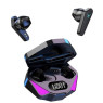 Наушники TWS X15 wireless, Bluetooth, Black, зарядный кейс с подсветкой, кабель Type-C