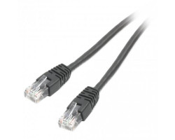 Патч-корд 5 м, UTP, Black, Cablexpert, литый, RJ45, кат.6е (PP6U-5M/ BK)
