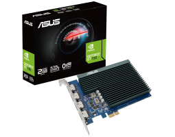 Відеокарта GeForce GT730, Asus, 2Gb GDDR5, 64-bit, 4xHDMI, 927/ 5010 MHz, Silent (GT730-4H-SL-2GD5)