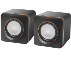 Колонки 2.0 Defender SPK 33, Black/ Orange, 5 Вт, 3.5 мм, живлення від USB, регулятор гучності (65633