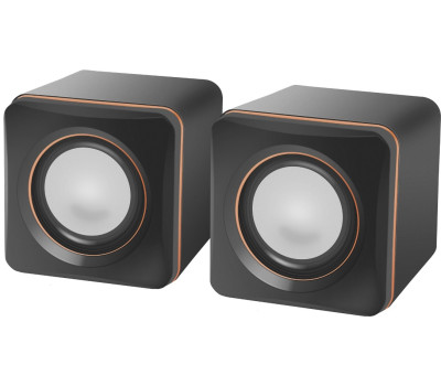 Колонки 2.0 Defender SPK 33, Black/ Orange, 5 Вт, 3.5 мм, живлення від USB, регулятор гучності (65633 Колонки 2.0 Defender SPK 33, Black/ Orange, 5 Вт, 3.5 мм, живлення від USB, регулятор гучності (65633