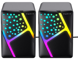 Колонки 2.0 Havit SK763, Black, 3.5 мм / USB, 2x3 Вт, RGB підсвічування, (HV-SK763)-foto3