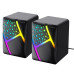 Колонки 2.0 Havit SK763, Black, 3.5 мм /  USB, 2x3 Вт, RGB підсвічування, (HV-SK763)