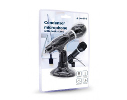 Микрофон Gembird MIC-D-04, Black, 3.5 мм, настольная подставка, 1.3 м-foto2