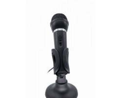 Микрофон Gembird MIC-D-04, Black, 3.5 мм, настольная подставка, 1.3 м