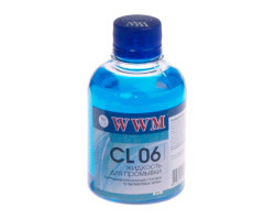 Жидкость промывочная WWM CL06 (синяя, для пигментных чернил, 200мл)