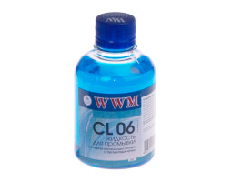 Жидкость промывочная WWM CL06 (синяя, для пигментных чернил, 200мл)