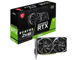 Видеокарта GeForce RTX 3050, MSI, VENTUS 2X XS OC, 8Gb GDDR6, 128-bit, (RTX 3050 VENTUS 2X XS 8G OC)