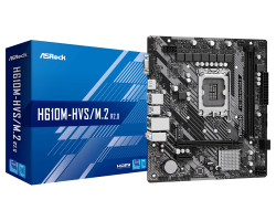 Мат.плата LGA1700, ASRock H610M-HVS/ M.2 R2.0, MicroATX