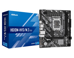Мат.плата LGA1700, ASRock H610M-HVS/ M.2 R2.0, MicroATX