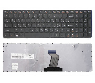 Клавиатура для ноутбука Lenovo IdeaPad (B570, V570, Z570, Z575) Black, (Black Frame), UA Клавиатура для ноутбука Lenovo IdeaPad (B570, V570, Z570, Z575) Black, (Black Frame), UA