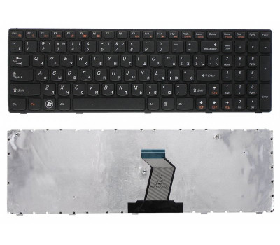 Клавиатура для ноутбука Lenovo IdeaPad (Z560, Z565, G570, G770) Black, (Black Frame), UA