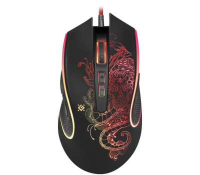 Мышь Defender Venom GM-640L, Black, USB, 7200 dpi, 7 програм. кнопок, подсветка (52640) Мышь Defender Venom GM-640L, Black, USB, 7200 dpi, 7 програм. кнопок, подсветка (52640)