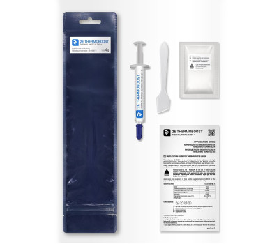 Термопаста 2E Thermoboost, 3 г, шприц, 4.63 Вт/ мК, -30°C / +280°C (2E-TB5-4) Термопаста 2E Thermoboost, 3 г, шприц, 4.63 Вт/ мК, -30°C / +280°C (2E-TB5-4)