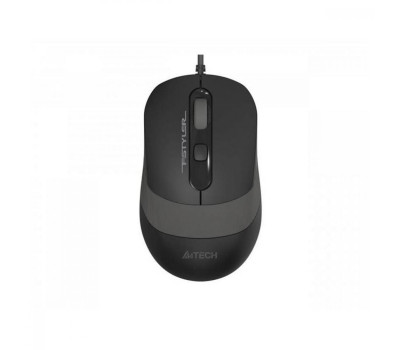 Мышь A4Tech Fstyler FM10ST, Grey, USB, оптическая, бесшумная, 1600dpi, 3 кн., 1.5 м, адаптер Type-C