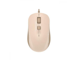 Мышь A4Tech Fstyler FM26S, Cafe Latte, USB, оптическая, бесшумная, 1600dpi, 3 кн., 1.5 м, подсветка