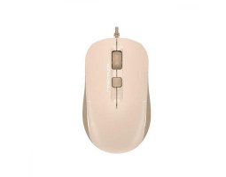 Мышь A4Tech Fstyler FM26S, Cafe Latte, USB, оптическая, бесшумная, 1600dpi, 3 кн., 1.5 м, подсветка