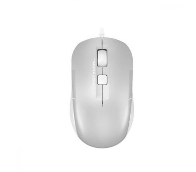 Мышь A4Tech Fstyler FM26S, Ice White, USB, оптическая, 1600dpi, бесшумная, 3 кн., 1.5 м, подсветка