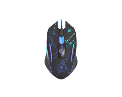 Мышь Defender Forced GM-020L, Black, USB, 3200dpi, 5 програм. кнопок, подсветка, коврик (52020)