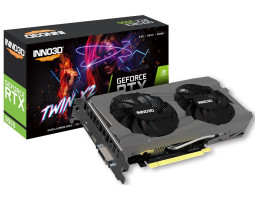 Видеокарта GeForce RTX 3050, Inno3D, TWIN X2, 8Gb GDDR6, 128-bit, (N30502-08D6-1711VA41)