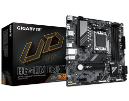 Мат. плата AM5 Gigabyte B650M D3HP, 4xDDR5, 7xUSB3.2/ 6xUSB2.0, HDMI/ 2xDP, MicroATX
