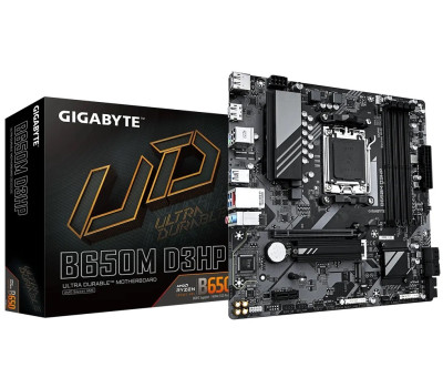 Мат. плата AM5 Gigabyte B650M D3HP, 4xDDR5, 7xUSB3.2/ 6xUSB2.0, HDMI/ 2xDP, MicroATX