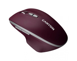 Мышь Canyon MW-21, Burgundy Red, wireless, USB, синий LED-сенсор, 1600 dpi, 7 кнопок (CNS-CMSW21BR) Мышь Canyon MW-21, Burgundy Red, wireless, USB, синий LED-сенсор, 1600 dpi, 7 кнопок (CNS-CMSW21BR)
