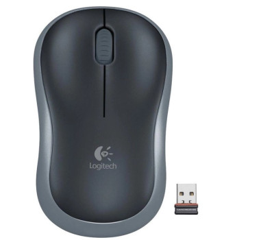 Мышь Logitech M185, Grey/ Black, USB, wireless, оптическая, 1000 dpi, 3 кнопки, 1xAA (910-002235) Мышь Logitech M185, Grey/ Black, USB, wireless, оптическая, 1000 dpi, 3 кнопки, 1xAA (910-002235)