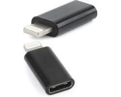 Переходник Type-C > Lightning (Type-C (F) - Lightning (M)), Black, Cablexpert (A-USB-CF8PM-01)