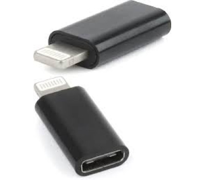 Переходник Type-C > Lightning (Type-C (F) - Lightning (M)), Black, Cablexpert (A-USB-CF8PM-01)