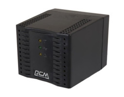 Стабилизатор Powercom TCA-2000 черный, ступенчатый, 1000Вт, вход 220В+/ -20%, выход 220V +/ - 7%
