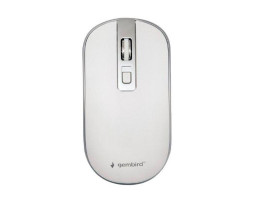 Мышь Gembird MUSW-4B-06-WS wireless, White/ Grey, dpi::1600, USB, 1xAA (MUSW-4B-06-WS)