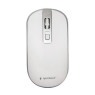 Мышь Gembird MUSW-4B-06-WS wireless, White/ Grey, dpi::1600, USB, 1xAA (MUSW-4B-06-WS)