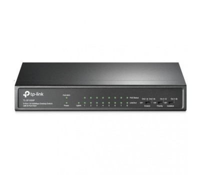 Коммутатор TP-LINK TL-SF1009P, Black, 9-портовый (повреждена упаковка)
