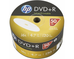 DVD-R HP 4.7Gb 16x Printable,  Bulk Box (DME00070WIP-3)