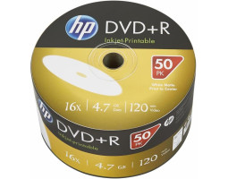 DVD-R HP 4.7Gb 16x Printable,  Bulk Box (DME00070WIP-3)