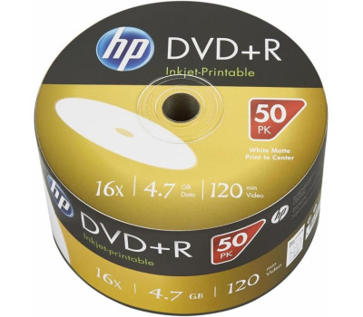 DVD-R HP 4.7Gb 16x Printable, Bulk Box (DME00070WIP-3) DVD-R HP 4.7Gb 16x Printable, Bulk Box (DME00070WIP-3)