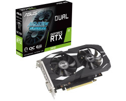 Відеокарта GeForce RTX 3050, Asus, DUAL OC, 6Gb GDDR6, 96-bit, (DUAL-RTX3050-O6G)