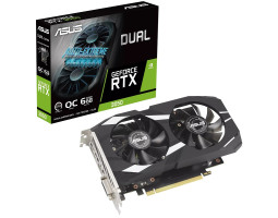 Відеокарта GeForce RTX 3050, Asus, DUAL OC, 6Gb GDDR6, 96-bit, (DUAL-RTX3050-O6G)