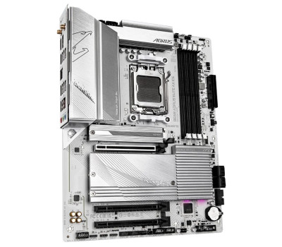 Материнська плата AM5 Gigabyte B650 AORUS ELITE AX ICE, B650, 4xDDR5, Int.Video (CPU), 4xSATA3, 3xM.