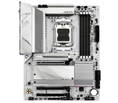 Материнська плата AM5 Gigabyte B650 AORUS ELITE AX ICE, B650, 4xDDR5, Int.Video (CPU), 4xSATA3, 3xM.