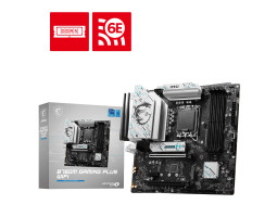 Материнська плата LGA1700, MSI B760M GAMING PLUS WIFI, B760, 4xDDR5, Int.Video(CPU), 4xSATA3, 2xM.2,