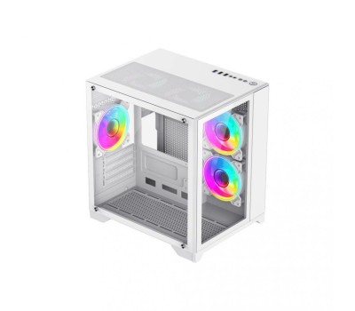 Корпус GameMax Infinity Mini White, без БЖ, Mini Tower, Micro ATX / Mini ITX, 358х275х373 мм, 3.6кг Корпус GameMax Infinity Mini White, без БЖ, Mini Tower, Micro ATX / Mini ITX, 358х275х373 мм, 3.6кг