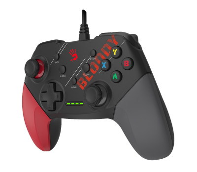 Геймпад Bloody GP30, Black/ Red/ Grey, USB, для ПК /  PS3 /  Switch /  Android