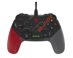 Геймпад Bloody GP30, Black/ Red/ Grey, USB, для ПК /  PS3 /  Switch /  Android