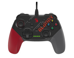 Геймпад Bloody GP30, Black/ Red/ Grey, USB, для ПК /  PS3 /  Switch /  Android