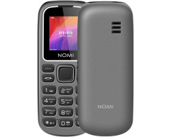 Мобільний телефон Nomi i1441 Grey, Dual Sim (Mini-SIM), 1.44&Prime; TN, MicroSD (до 16 ГБ),  600mAh