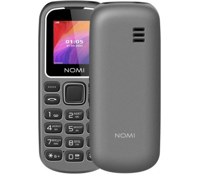 Мобільний телефон Nomi i1441 Grey, Dual Sim (Mini-SIM), 1.44&Prime; TN, MicroSD (до 16 ГБ),  600mAh